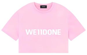 Футболка SS23 розовая женская WE11DONE