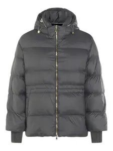 Стеганая куртка с капюшоном Fabiana Filippi, черный