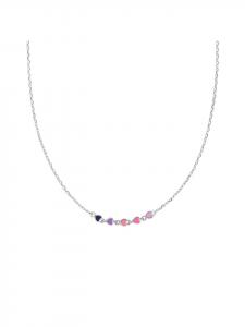 Lucardi Колье в форме сердца из серебра 925 пробы