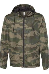 Independent Trading Co. Легкая ветровка с застежкой-молнией, цвет forest camo