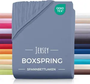 Простыня на резинке из джерси для кровати с пружинным блоком, 180х200, 180х220, 200х200, 200х200, изготовлена из 100% хлопка. Carpe Sonno