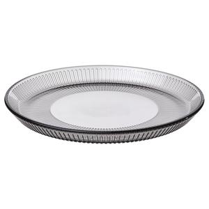 Боковая тарелка, полосатый узор/серый, 21 см Havsgädda IKEA