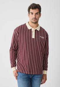 Поло Pier One HEAVYWEIGHT STRIPE OVERSIZED POLO, Port Royale /Bordeaux
