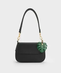 Плетеная сумка через плечо Blume Charles & Keith, цвет Black