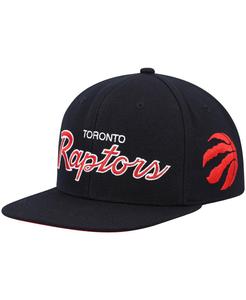 Черная мужская кепка Toronto Raptors Hardwood Classics Script 2.0 Snapback Mitchell & Ness