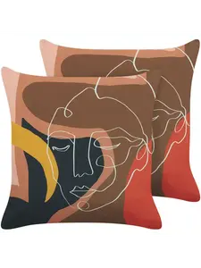 Декоративная подушка Beliani 2er Set Deko HYACINTH, красочный