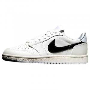 Jordan Эйр 1 '85 Лоу Вингс Лоу-Топ Винтажные баскетбольные кроссовки мужские белый черный - белый черный, цвет White Black