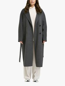 Двубортное пальто из шерстяной смеси Smith & Soul, Grey Melange