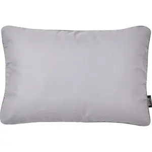 Декоративная подушка Uni однотонная, с застежкой-молнией, наволочка без наполнителя, 1 штука Done., серебристый/однотонный
