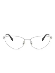 Солнцезащитные очки в оправе 'кошачий глаз' Tiffany & Co, серебристый