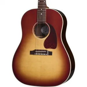 Акустико-электрогитара Gibson J-45 Standard из красного дерева - Роузвуд Берст