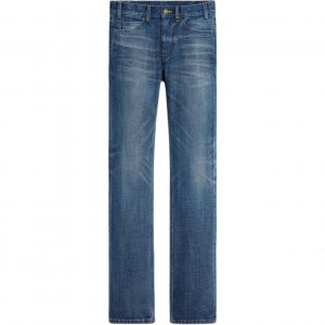 Французские джинсы средней посадки CELINE, потертый синий