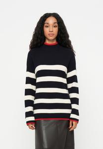 Джемпер ONLY ONLKATIA HIGHN ECK, Night Sky/Whitecap Grey/Salsa/Blue