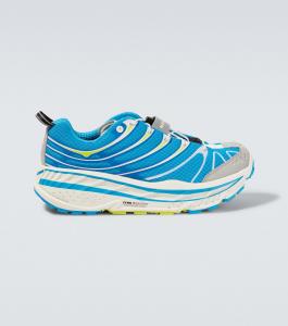 Беговые кроссовки Stinson Evo OG с сетчатой вставкой Hoka One One, Skyward Blue/ Hoka Citrus
