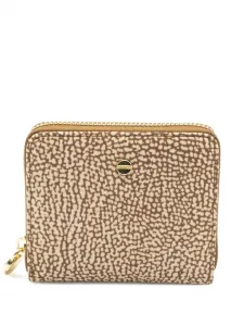 Кошелек среднего размера Classica на молнии Borbonese, светло-коричневый