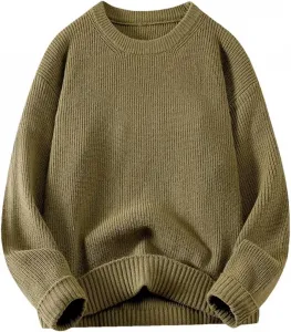 Мужской свитер с длинным рукавом Slim Fit Crew Neck