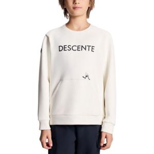 Детская футболка с круглым вырезом, средней толщины Descente, cr-cream