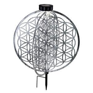 Уличный светодиодный светильник на солнечных батареях, серебристый Globo Lighting, черный