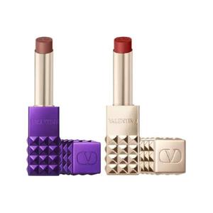 Valentino Wilderness Purple Limited + Classic Gold Stud двойной набор помад матовое покрытие сияющий тон 2,3г+2,3г