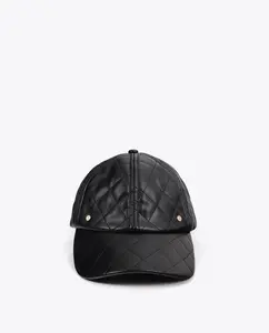 Женская кепка с эффектом стёганой кожи Lola Casademunt, черный