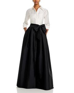 Платье-рубашка из тафты Teri Jon от Rickie Freeman Teri Jon by Rickie Freeman, мультиколор