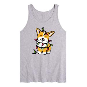 Мужская майка корги с рождественскими огнями Licensed Character