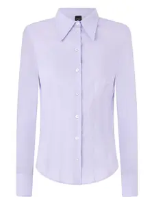 Хлопковая рубашка Pinko, фиолетовый