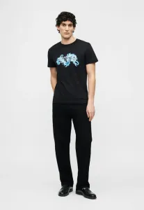 Футболка унисекс с принтом «барочная волна» Versace Jeans Couture, Black