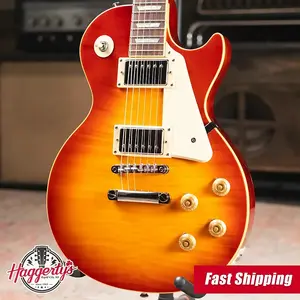 Электрогитара Epiphone Les Paul Standard 50s с фигурным топом - Выцветший вишневый сонберст с чехлом