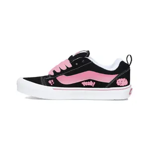 Vans Knu Skool Lemon Joy устойчивые к истиранию низкие кроссовки для скейтбординга Unisex Black Pink