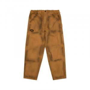 By *A Bathing APE Moonface logo Washed Jeans Aape, коричневый