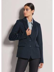 MADELEINE Пиджак из чистой шерсти темно-синего цвета
