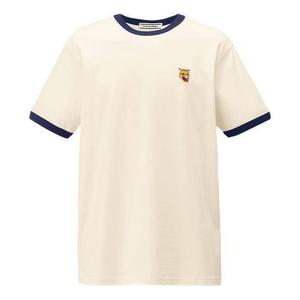Футболка Onitsuka Tiger Graphic T-shirt 'Off White Navy', бежевый