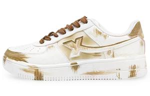 XTEP Кроссовки Air Force One с низким верхом для скейтборда, противоскользящие, износостойкие, мужские, белые