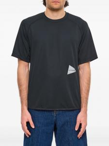 And Wander logo-print Футболка, черный