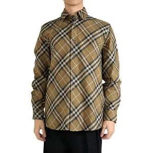 Проверенная рубашка с длинными рукавами Burberry, хаки