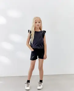 Детские джинсовые шорты базовые однотонные Kids El Corte Inglés, черный