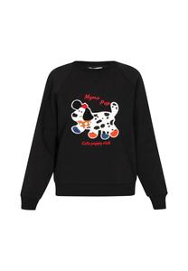 MYMO Свитшот 'Pop' в черном цвете