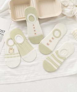 Девичьи носки из смесовой хлопковой ткани, комплект из 5 пар