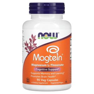 Now Foods Magtein магния L-треонат 90 вегетарианских капсул