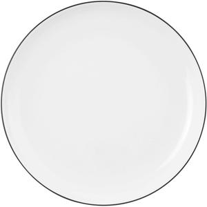 Тарелка для хлеба Lido Black Line, круглая, 17 см Seltmann Weiden, белый/черный