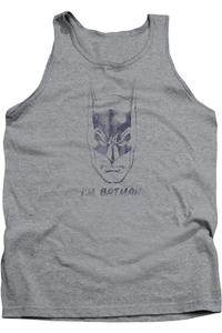 Бэтмен Я Бэтмен Взрослый Майка Gildan, цвет athletic heather