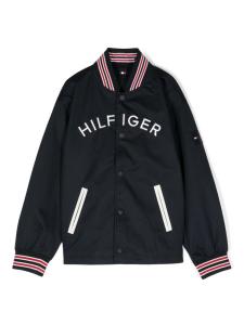 Бомбер с логотипом Tommy Hilfiger Junior, синий