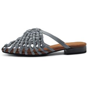 Женские быстросохнущие сандалии с закрытым носком на резиновой подошве ARTMU, Washed Gray 358-17