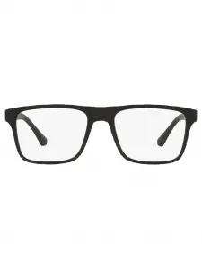 Очки в квадратной оправе с логотипом EMPORIO ARMANI, черный