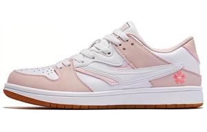 Кроссовки для скейтбординга женские, низкие, розовые/белые Qiaodan