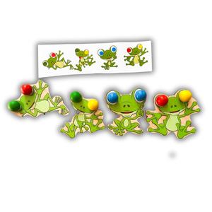 Глаза лягушки, деревянный пазл для картографирования, лягушки Inna marka