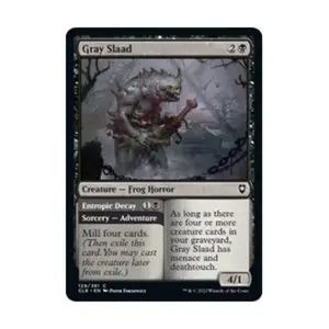 CCG Серый Слаад (С) (Фольга), MTG - Commander Legends - Battle for Baldur's Gate