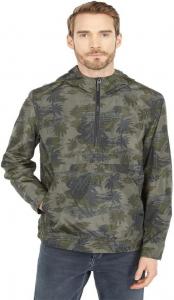 Мужская легкая нейлоновая куртка-поповер с капюшоном Levi's, Army Green Palm Print