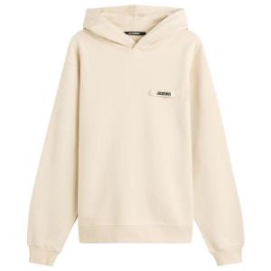 Толстовка с капюшоном из грубой зернистой ткани Jacquemus, бежевый